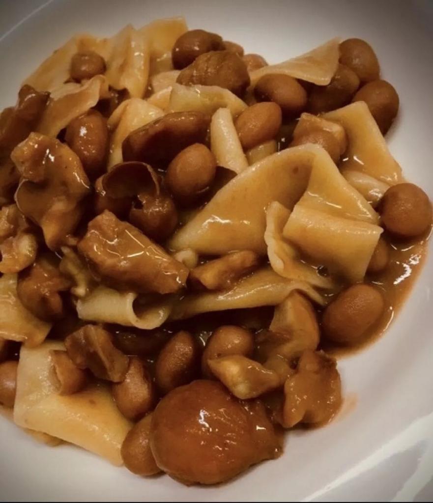 Lagane, fagioli rossi e castagne | Taverna Centomani